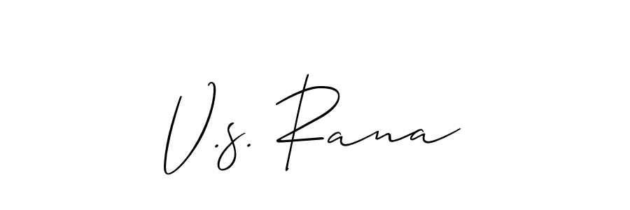 if you are searching for the best signature style for your name V.s. Rana. so please give up your signature search. here we have designed multiple signature styles  using Allison_Script. V.s. Rana signature style 2 images and pictures png