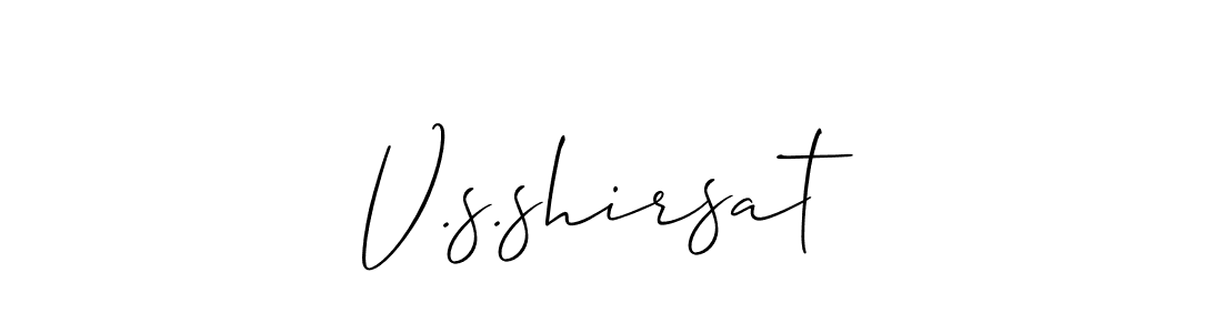 Once you've used our free online signature maker to create your best signature Allison_Script style, it's time to enjoy all of the benefits that V.s.shirsat name signing documents. V.s.shirsat signature style 2 images and pictures png