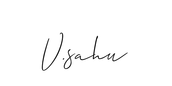 This is the best signature style for the V.sahu name. Also you like these signature font (Allison_Script). Mix name signature. V.sahu signature style 2 images and pictures png