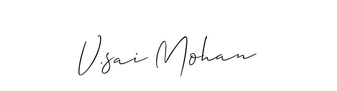 Here are the top 10 professional signature styles for the name V.sai Mohan. These are the best autograph styles you can use for your name. V.sai Mohan signature style 2 images and pictures png