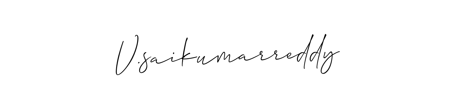 Once you've used our free online signature maker to create your best signature Allison_Script style, it's time to enjoy all of the benefits that V.saikumarreddy name signing documents. V.saikumarreddy signature style 2 images and pictures png