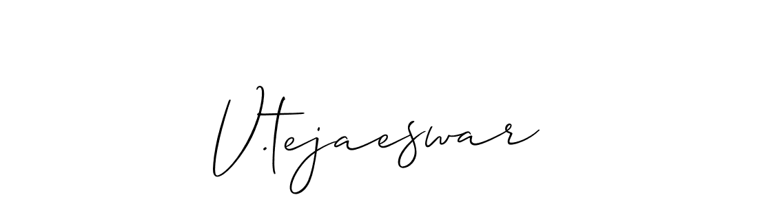 Make a beautiful signature design for name V.tejaeswar. Use this online signature maker to create a handwritten signature for free. V.tejaeswar signature style 2 images and pictures png