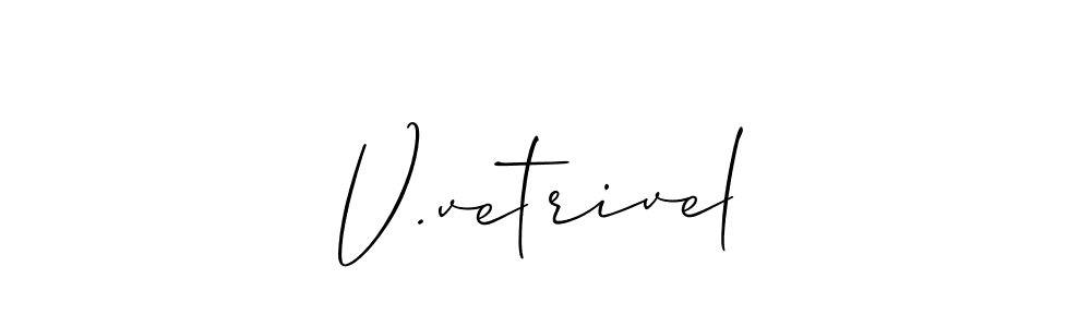 Make a beautiful signature design for name V.vetrivel. Use this online signature maker to create a handwritten signature for free. V.vetrivel signature style 2 images and pictures png
