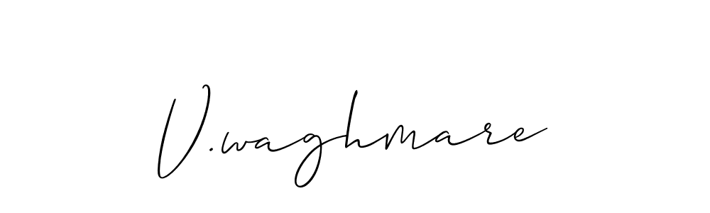 Make a beautiful signature design for name V.waghmare. Use this online signature maker to create a handwritten signature for free. V.waghmare signature style 2 images and pictures png