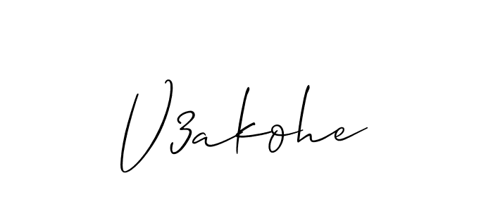 V3akohe stylish signature style. Best Handwritten Sign (Allison_Script) for my name. Handwritten Signature Collection Ideas for my name V3akohe. V3akohe signature style 2 images and pictures png