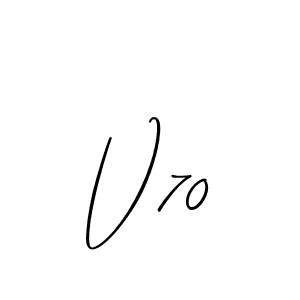Also You can easily find your signature by using the search form. We will create V70 name handwritten signature images for you free of cost using Allison_Script sign style. V70 signature style 2 images and pictures png