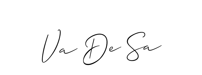 You should practise on your own different ways (Allison_Script) to write your name (Va De Sa) in signature. don't let someone else do it for you. Va De Sa signature style 2 images and pictures png
