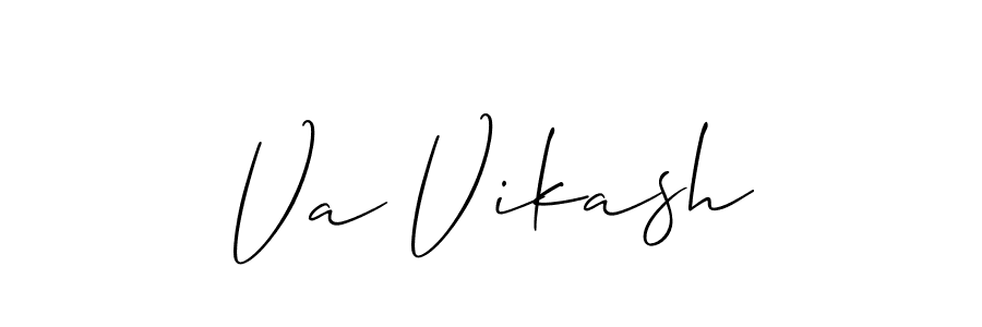How to make Va Vikash signature? Allison_Script is a professional autograph style. Create handwritten signature for Va Vikash name. Va Vikash signature style 2 images and pictures png