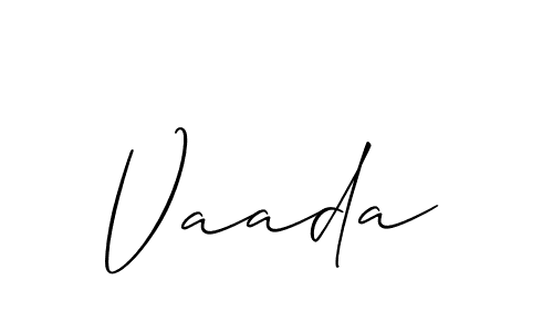 Best and Professional Signature Style for Vaada. Allison_Script Best Signature Style Collection. Vaada signature style 2 images and pictures png