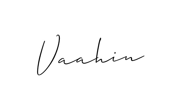 Make a beautiful signature design for name Vaahin. With this signature (Allison_Script) style, you can create a handwritten signature for free. Vaahin signature style 2 images and pictures png