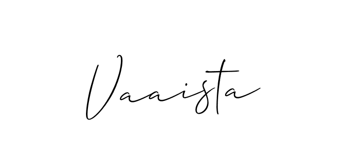 Similarly Allison_Script is the best handwritten signature design. Signature creator online .You can use it as an online autograph creator for name Vaaista. Vaaista signature style 2 images and pictures png