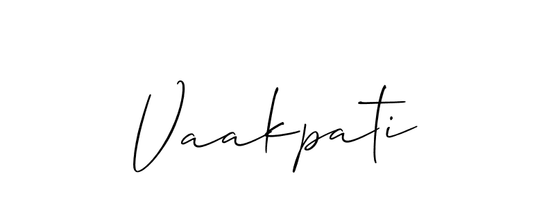 Create a beautiful signature design for name Vaakpati. With this signature (Allison_Script) fonts, you can make a handwritten signature for free. Vaakpati signature style 2 images and pictures png