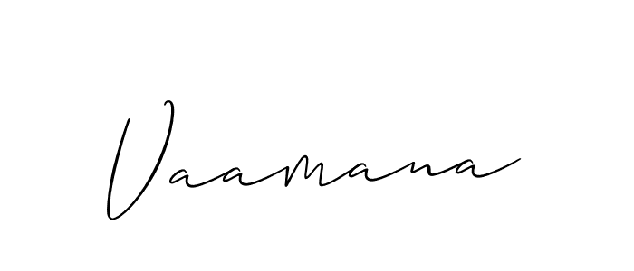 Also we have Vaamana name is the best signature style. Create professional handwritten signature collection using Allison_Script autograph style. Vaamana signature style 2 images and pictures png