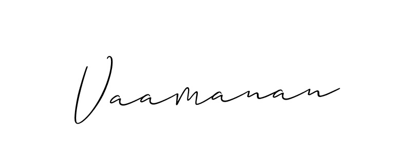 It looks lik you need a new signature style for name Vaamanan. Design unique handwritten (Allison_Script) signature with our free signature maker in just a few clicks. Vaamanan signature style 2 images and pictures png