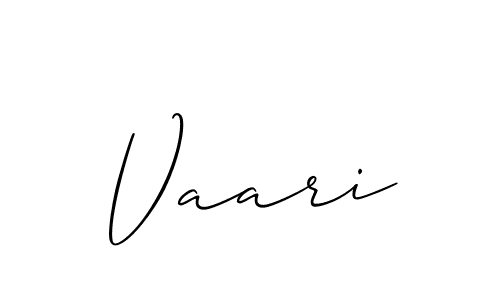 How to make Vaari name signature. Use Allison_Script style for creating short signs online. This is the latest handwritten sign. Vaari signature style 2 images and pictures png