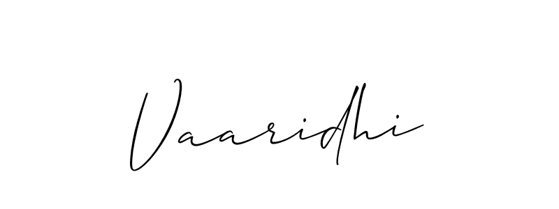 The best way (Allison_Script) to make a short signature is to pick only two or three words in your name. The name Vaaridhi include a total of six letters. For converting this name. Vaaridhi signature style 2 images and pictures png