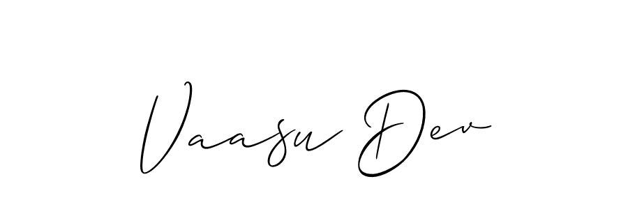 How to make Vaasu Dev name signature. Use Allison_Script style for creating short signs online. This is the latest handwritten sign. Vaasu Dev signature style 2 images and pictures png
