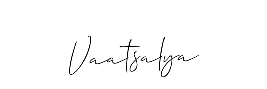 How to Draw Vaatsalya signature style? Allison_Script is a latest design signature styles for name Vaatsalya. Vaatsalya signature style 2 images and pictures png