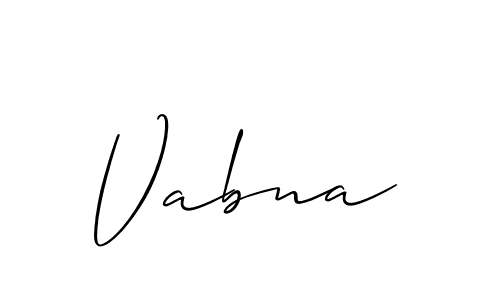 You can use this online signature creator to create a handwritten signature for the name Vabna. This is the best online autograph maker. Vabna signature style 2 images and pictures png