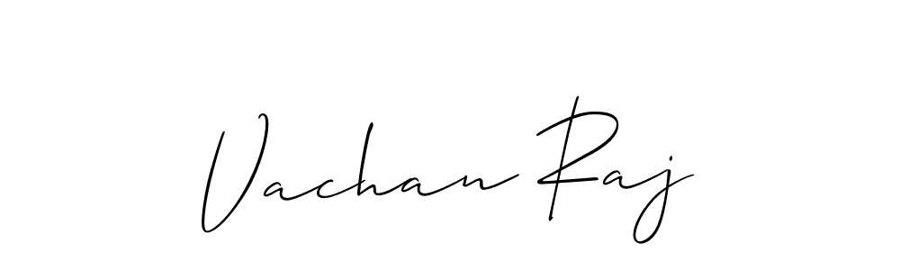 You should practise on your own different ways (Allison_Script) to write your name (Vachan Raj) in signature. don't let someone else do it for you. Vachan Raj signature style 2 images and pictures png