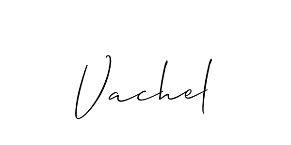 How to make Vachel name signature. Use Allison_Script style for creating short signs online. This is the latest handwritten sign. Vachel signature style 2 images and pictures png