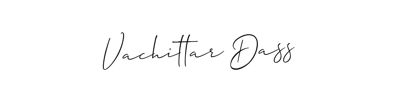 You can use this online signature creator to create a handwritten signature for the name Vachittar Dass. This is the best online autograph maker. Vachittar Dass signature style 2 images and pictures png