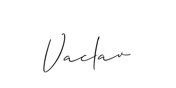 Allison_Script is a professional signature style that is perfect for those who want to add a touch of class to their signature. It is also a great choice for those who want to make their signature more unique. Get Vaclav name to fancy signature for free. Vaclav signature style 2 images and pictures png