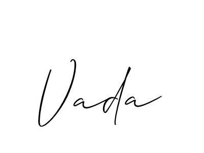 You can use this online signature creator to create a handwritten signature for the name Vada. This is the best online autograph maker. Vada signature style 2 images and pictures png