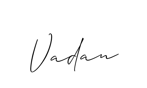 Check out images of Autograph of Vadan name. Actor Vadan Signature Style. Allison_Script is a professional sign style online. Vadan signature style 2 images and pictures png