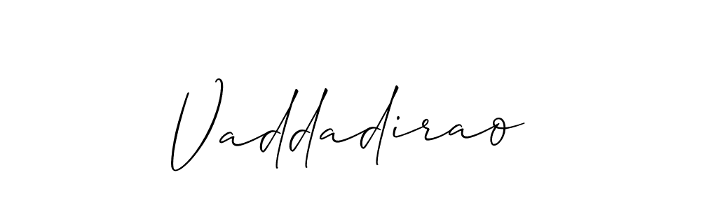 Create a beautiful signature design for name Vaddadirao. With this signature (Allison_Script) fonts, you can make a handwritten signature for free. Vaddadirao signature style 2 images and pictures png