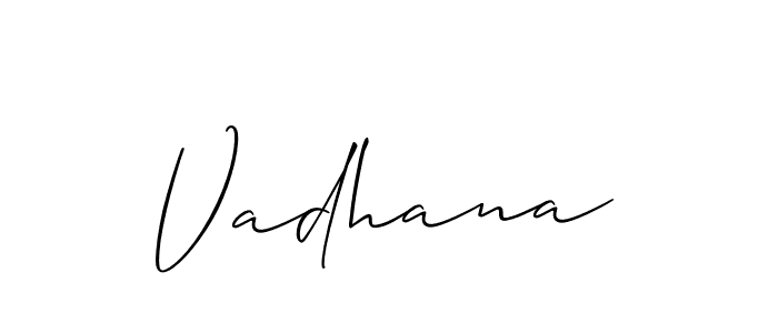 How to Draw Vadhana signature style? Allison_Script is a latest design signature styles for name Vadhana. Vadhana signature style 2 images and pictures png