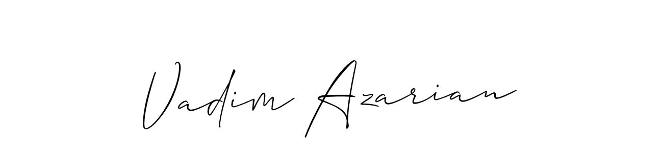 How to make Vadim Azarian signature? Allison_Script is a professional autograph style. Create handwritten signature for Vadim Azarian name. Vadim Azarian signature style 2 images and pictures png