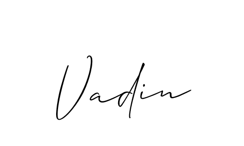 How to Draw Vadin signature style? Allison_Script is a latest design signature styles for name Vadin. Vadin signature style 2 images and pictures png