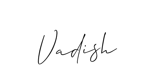 Also You can easily find your signature by using the search form. We will create Vadish name handwritten signature images for you free of cost using Allison_Script sign style. Vadish signature style 2 images and pictures png