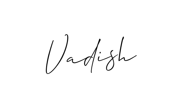 Also You can easily find your signature by using the search form. We will create Vadish name handwritten signature images for you free of cost using Allison_Script sign style. Vadish signature style 2 images and pictures png