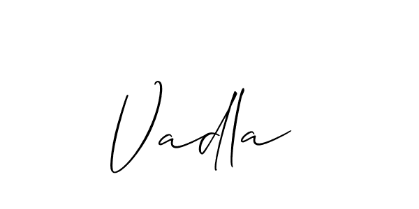 Check out images of Autograph of Vadla  name. Actor Vadla  Signature Style. Allison_Script is a professional sign style online. Vadla  signature style 2 images and pictures png