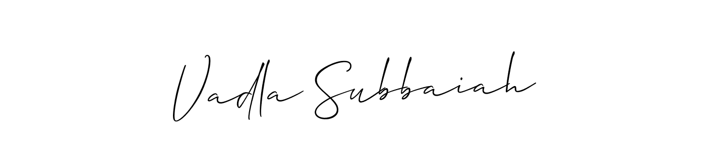 Best and Professional Signature Style for Vadla Subbaiah. Allison_Script Best Signature Style Collection. Vadla Subbaiah signature style 2 images and pictures png
