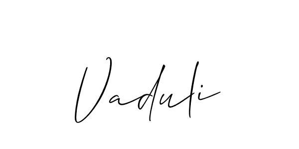 Once you've used our free online signature maker to create your best signature Allison_Script style, it's time to enjoy all of the benefits that Vaduli name signing documents. Vaduli signature style 2 images and pictures png