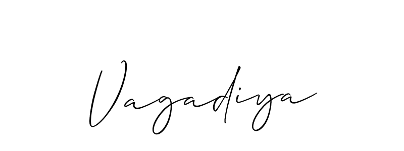 Make a beautiful signature design for name Vagadiya. Use this online signature maker to create a handwritten signature for free. Vagadiya signature style 2 images and pictures png