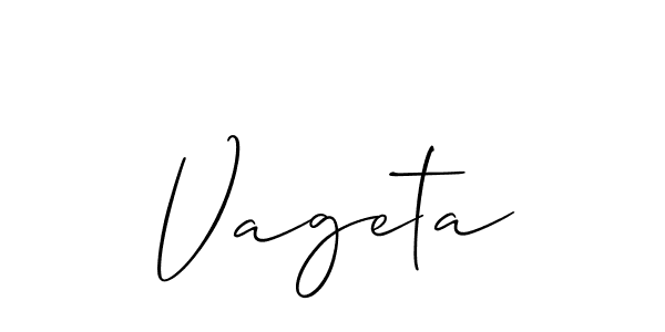 Best and Professional Signature Style for Vageta. Allison_Script Best Signature Style Collection. Vageta signature style 2 images and pictures png