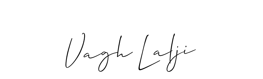 Also we have Vagh Lalji name is the best signature style. Create professional handwritten signature collection using Allison_Script autograph style. Vagh Lalji signature style 2 images and pictures png