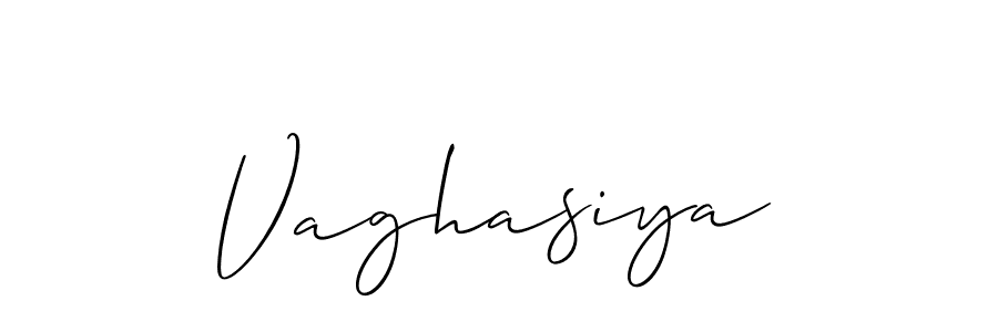 How to make Vaghasiya name signature. Use Allison_Script style for creating short signs online. This is the latest handwritten sign. Vaghasiya signature style 2 images and pictures png