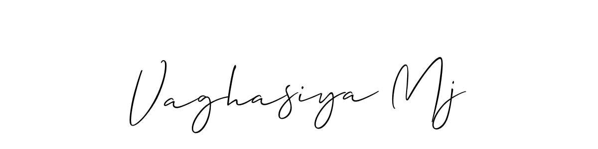 Allison_Script is a professional signature style that is perfect for those who want to add a touch of class to their signature. It is also a great choice for those who want to make their signature more unique. Get Vaghasiya Mj name to fancy signature for free. Vaghasiya Mj signature style 2 images and pictures png