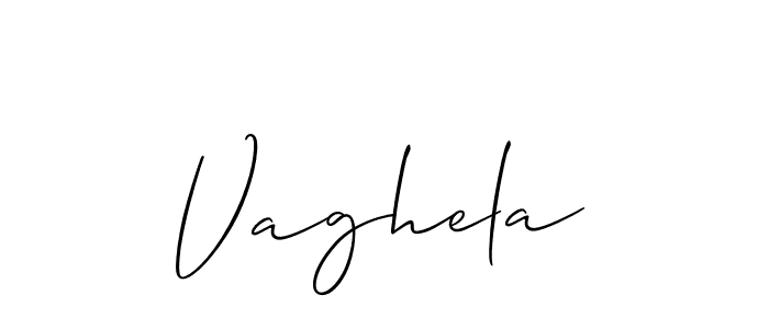 if you are searching for the best signature style for your name Vaghela. so please give up your signature search. here we have designed multiple signature styles  using Allison_Script. Vaghela signature style 2 images and pictures png