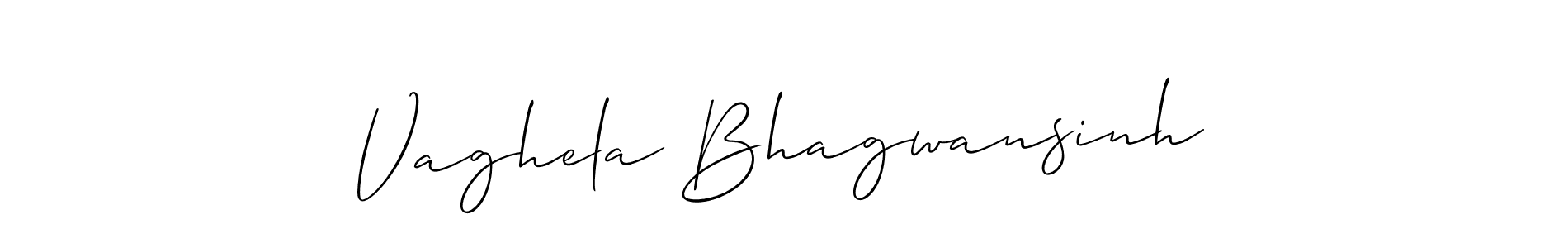 Make a short Vaghela Bhagwansinh signature style. Manage your documents anywhere anytime using Allison_Script. Create and add eSignatures, submit forms, share and send files easily. Vaghela Bhagwansinh signature style 2 images and pictures png