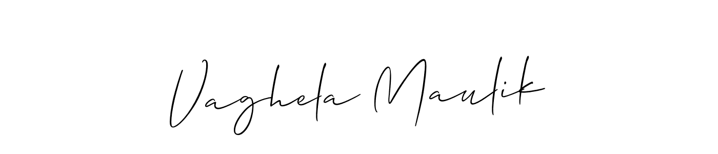 You should practise on your own different ways (Allison_Script) to write your name (Vaghela Maulik) in signature. don't let someone else do it for you. Vaghela Maulik signature style 2 images and pictures png