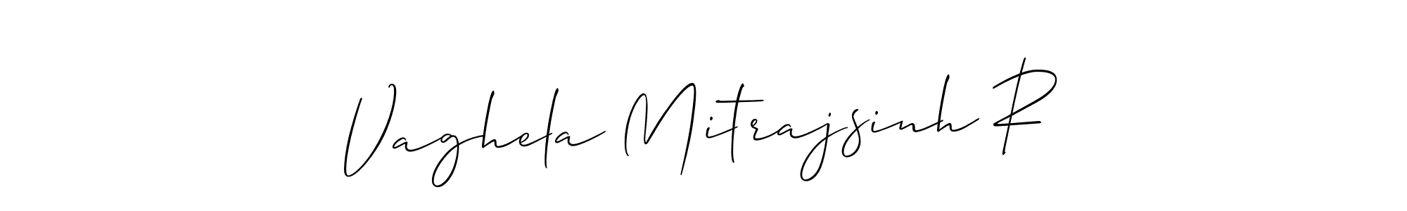 Vaghela Mitrajsinh R stylish signature style. Best Handwritten Sign (Allison_Script) for my name. Handwritten Signature Collection Ideas for my name Vaghela Mitrajsinh R. Vaghela Mitrajsinh R signature style 2 images and pictures png