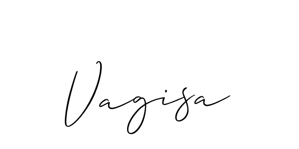 How to make Vagisa signature? Allison_Script is a professional autograph style. Create handwritten signature for Vagisa name. Vagisa signature style 2 images and pictures png