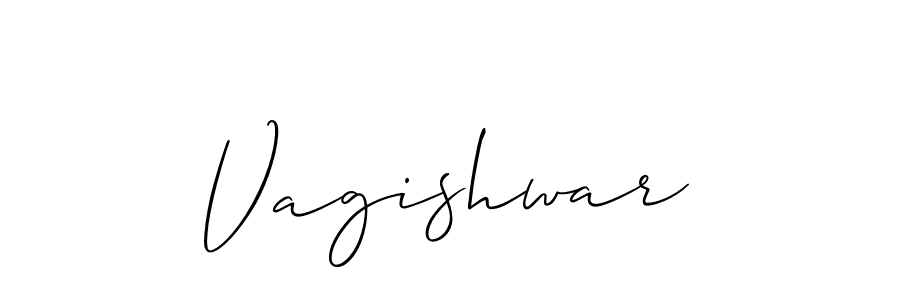 Design your own signature with our free online signature maker. With this signature software, you can create a handwritten (Allison_Script) signature for name Vagishwar. Vagishwar signature style 2 images and pictures png