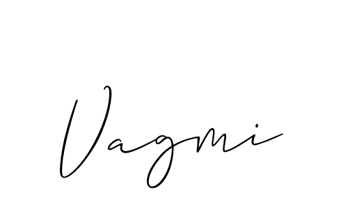 Make a beautiful signature design for name Vagmi. With this signature (Allison_Script) style, you can create a handwritten signature for free. Vagmi signature style 2 images and pictures png